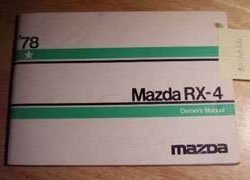 1978 Mazda RX-4 Owner's Manual