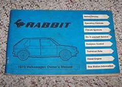 1978 Volkswagen Rabbit Owner's Manual