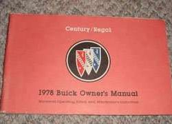 1978 Buick Century, Regal Owner's Manual
