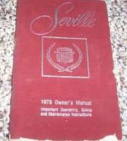 1978 Cadillac Seville Owner's Manual