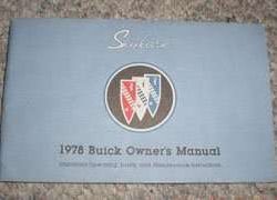1978 Buick Skylark Owner's Manual