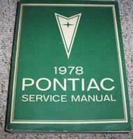 1978 Pontiac Trans Am Service Manual