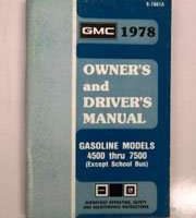 1978 GMC Truck Models 4500-7500 Owner's Manual