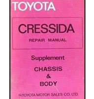 1980 Toyota Cressida Chassis & Body Service Repair Manual Supplement
