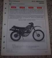 1979 Honda XR500 Motorcycle Shop Service Manual