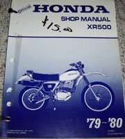 1980 Honda XR500 Motorcycle Shop Service Manual