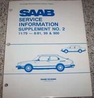 1979 Saab 900 Service Manual Supplement No. 2