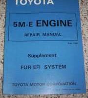 1981 Toyota Celica Supra 5M-E Engine EFI System Service Manual Supplement