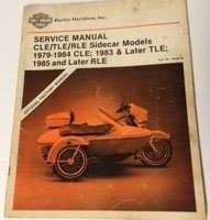 1988 Harley Davidson TLE & RLE Models Sidecar Service Manual
