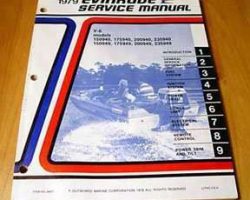 1979 Evinrude 150, 175, 200 & 235 HP V-6 Models Service Manual