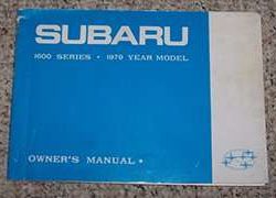 1979 Subaru Brat Owner's Manual