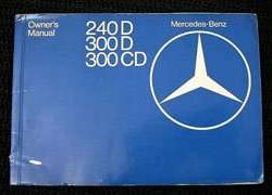 1979 Mercedes Benz 240D, 300D & 300CD Owner's Manual