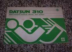 1979 Datsun 310 Owner's Manual