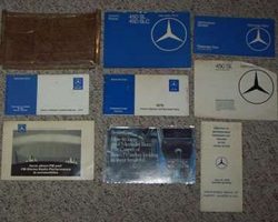 1979 Mercedes Benz 450SL & 450SLC Owner's Manual Set