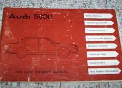 1979 Audi 5000 Owner's Manual