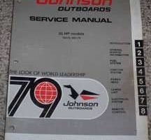 1979 Johnson 55 HP Outboard Motor Shop Service Repair Manual