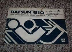 1979 Datsun 810 Owner's Manual