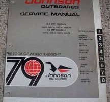 1979 Johnson 9.9 & 15 HP Outboard Motor Shop Service Repair Manual