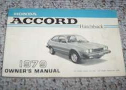 1979 Honda Accord Hatchback Owner's Manual