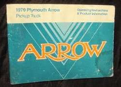 1979 Plymouth Arrow Truck Owner's Manual