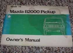 1979 Mazda B2000 Pickup Truck Owner's Manual