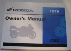 1979 Honda CBX Super Sport Motorcycle Owner's Manual