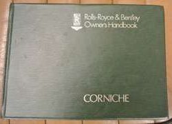 1979 Bentley Corniche Owner's Manual