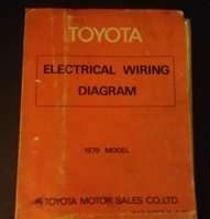 1979 Toyota Corolla Electrical Wiring Diagram Manual