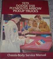 1979 Plymouth Arrow Pickup Truck Service Manual