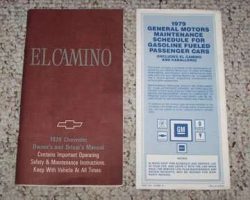1979 Chevrolet El Camino Owner's Manual Set
