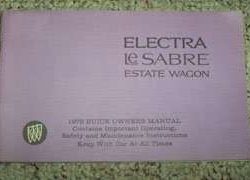 1979 Buick Electra, LeSabre, Estate Wagon Owner's Manual