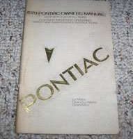 1979 Pontiac Grand Am & LeMans Owner's Manual
