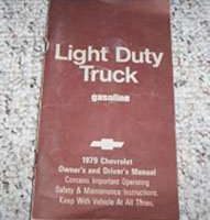 1979 Chevrolet Light Duty Truck Owner's Manual