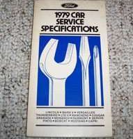 1979 Ford Granada Specifications Manual