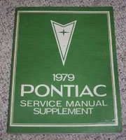 1979 Pontiac Grand Prix Service Manual Supplement