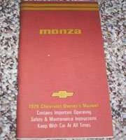 1979 Chevrolet Monza Owner's Manual