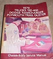 1979 Dodge Power Wagon Service Manual