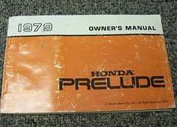 1979 Honda Prelude Owner's Manual