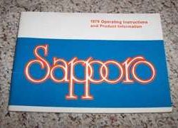 1979 Plymouth Sapporo Owner's Manual
