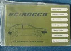 1979 Volkswagen Scirocco Owner's Manual