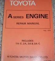 1981 Toyota Tercel A Series Engine Service Manual