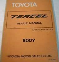 1981 Toyota Tercel Body Service Repair Manual