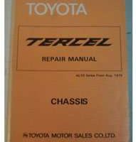 1980 Toyota Tercel Chassis Service Repair Manual