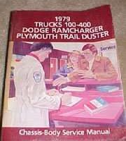 1979 Truck 100 400 Ramcharger Trailduster Chassis Body