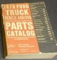 1979 Ford F-800 Truck Parts Catalog Illustrations