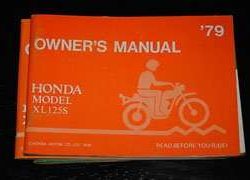 1979 Honda XL125S Motorcycle Owner's Manual