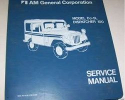 1981 Jeep Dispatcher 100 DJ-5L Service Manual