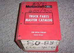 1981 Ford F-800 Truck Master Parts Catalog Text
