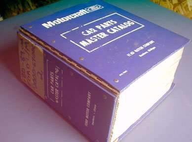 1985 Lincoln Continental Master Parts Catalog Text