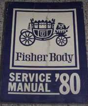 1980 Buick Electra Fisher Body Service Manual